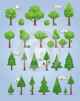 Collection of polygonal trees