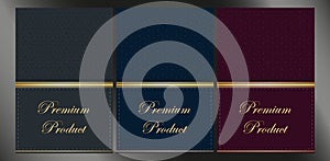Collection of Premium quality menu design, golden foil. Exclusive production and luxury brand.