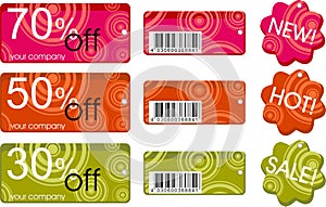 Collection of price labels