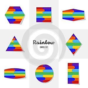 Collection Rainbow cards