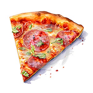 collection of realistic slice of pizza isolated on transparent background on png file.