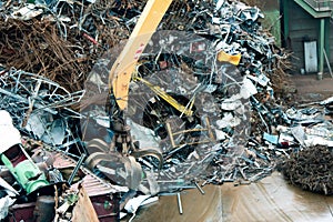 collection and recycling of scrap metal photo