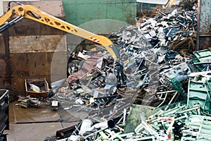 Recycling of scrap metal photo