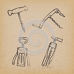 Collection of retro corkscrews
