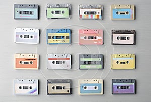 Collection of Retro Music Audio Cassette Tape 80s