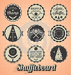 Shuffleboard Labels and Icons