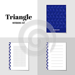 Collection Rhombus and Triangle shape notebooks