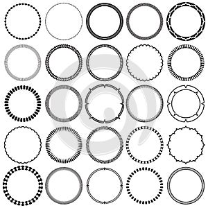 Collection of Round Decorative Ornamental Border Frames.