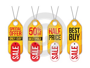 Collection of sale labels price tags banners stickers badges