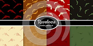 Collection of seamless pattern with Revolvers