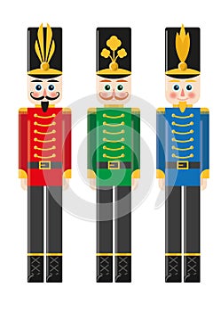 Collection Set Christmas Nutcracker Toy Soldier