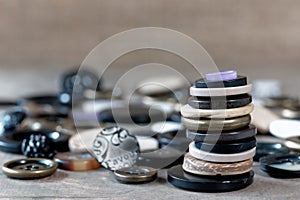 Collection of sewing buttons