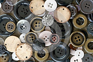 Collection of sewing buttons