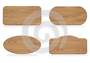 Collection of Shapes wooden sign boards