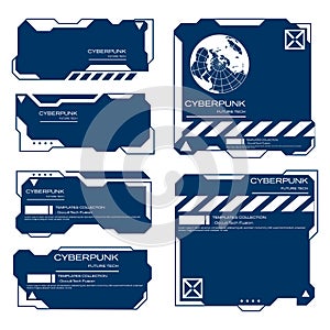 Cyberpunk Future Tech UI Elements Collection