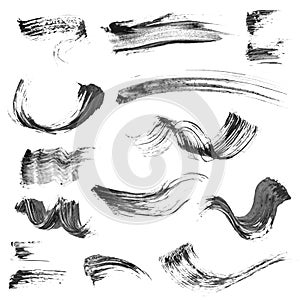 Collection of smears of mascara