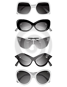 Collection of solar glasses