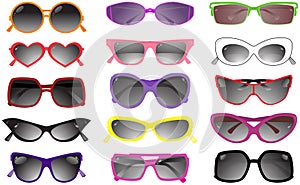 Collection of solar glasses