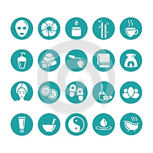 collection of spa icons. Vector illustration decorative design