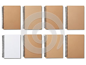 Collection of spiral notebooks