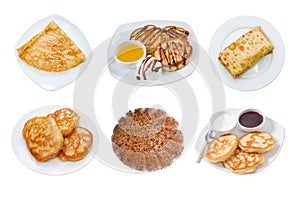 collection starchy foods . isolated photo