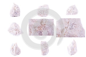 Collection of stone mineral Wollastonite