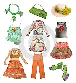 collection summer clothes