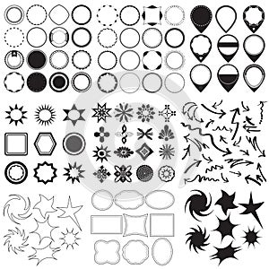 Collection of symbols and labels