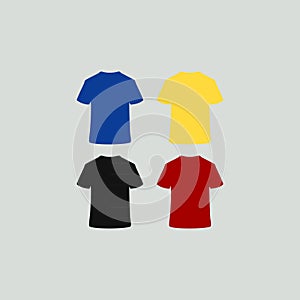 Collection t shirt icon and simple flat symbol for web site, mobile, logo, app, UI