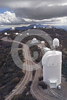 Collection of Telescopes atop Kitt Peak, Arizona