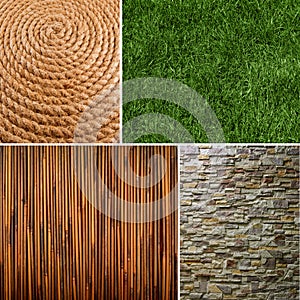 Collection of textures backgrounds