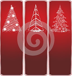 Collection of three Christmas banners