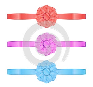 Collection of the three ribbons