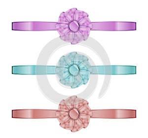 Collection of the three ribbons