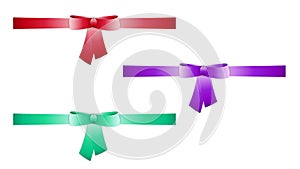 Collection of the three ribbons