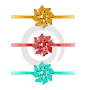 Collection of the three ribbons