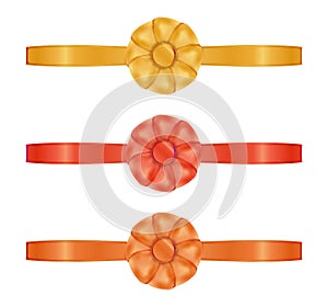 Collection of the three ribbons