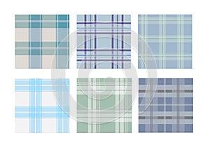 Collection of traditional tartan seamless pattern