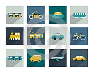 Collection of transport sign. Traffic symbols.