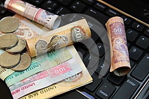 Collection of uae dirhams
