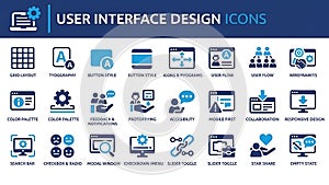 User Interface Design Icons Set