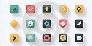 Collection of 24 Unique Digital Icons