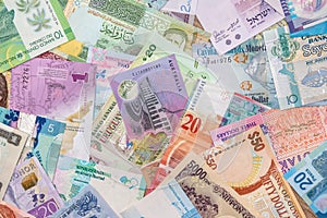 Collection of the variety currency and banknotes