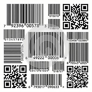 Vector image of a barcodes