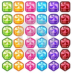 Candy Match Three Game Assets