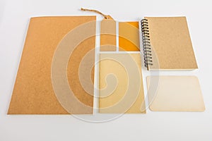 Collection of various paper, cardboard, tag, card and book with