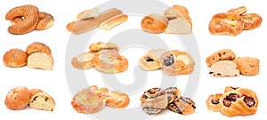 Collection of various types of breads.