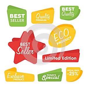 Collection of Vector Abstract Label, Sticker, Tags
