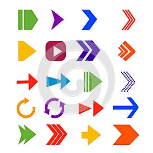 Collection of vector arrows