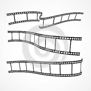 Collection of vector film strips